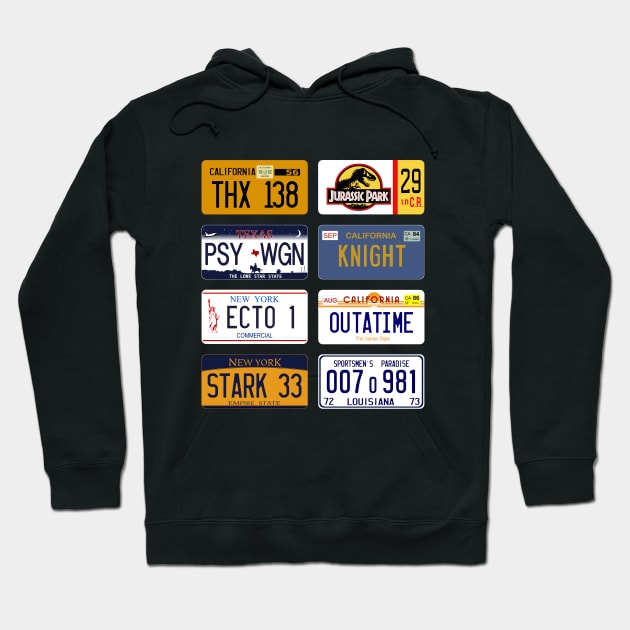 Famous license plates mixology colors Hoodie by udezigns